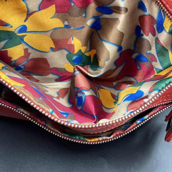 Tyler Rodan Purse Salmon Color Oversize Bag Pockets& Long Strap (w/ defect) - Picture 7 of 13